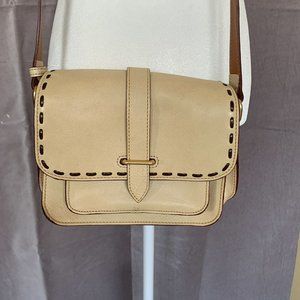 DOONEY & BOURKE BINOCULAR Florentine Bag VTG Crossbody IVORY